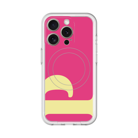 スリムプロテクションプレミアムケース with MagSafe［ オリジナル - initial color - P pink ］