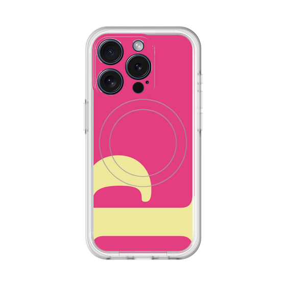 スリムプロテクションプレミアムケース with MagSafe［ オリジナル - initial color - P pink ］