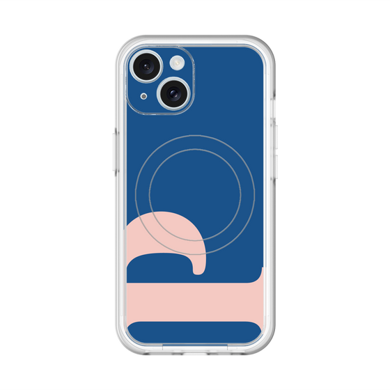 スリムプロテクションプレミアムケース with MagSafe［ オリジナル - initial color - P navy ］