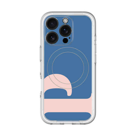 スリムプロテクションプレミアムケース with MagSafe［ オリジナル - initial color - P navy ］