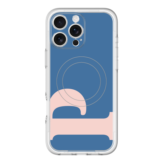 スリムプロテクションプレミアムケース with MagSafe［ オリジナル - initial color - P navy ］