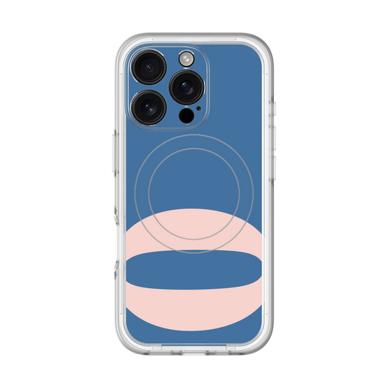 スリムプロテクションプレミアムケース with MagSafe［ オリジナル - initial color - Q navy ］