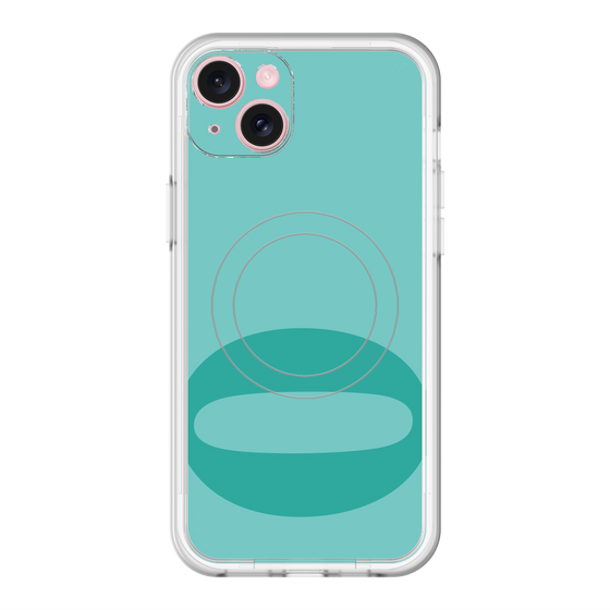 スリムプロテクションプレミアムケース with MagSafe［ オリジナル - initial color - Q light green ］