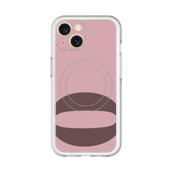 スリムプロテクションプレミアムケース with MagSafe［ オリジナル - initial color - Q dusty pink ］