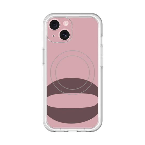 スリムプロテクションプレミアムケース with MagSafe［ オリジナル - initial color - Q dusty pink ］
