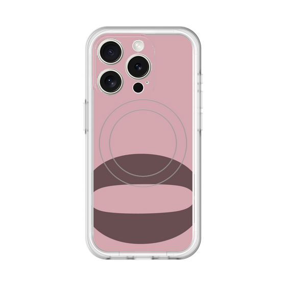 スリムプロテクションプレミアムケース with MagSafe［ オリジナル - initial color - Q dusty pink ］