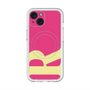 スリムプロテクションプレミアムケース with MagSafe［ オリジナル - initial color - R pink ］