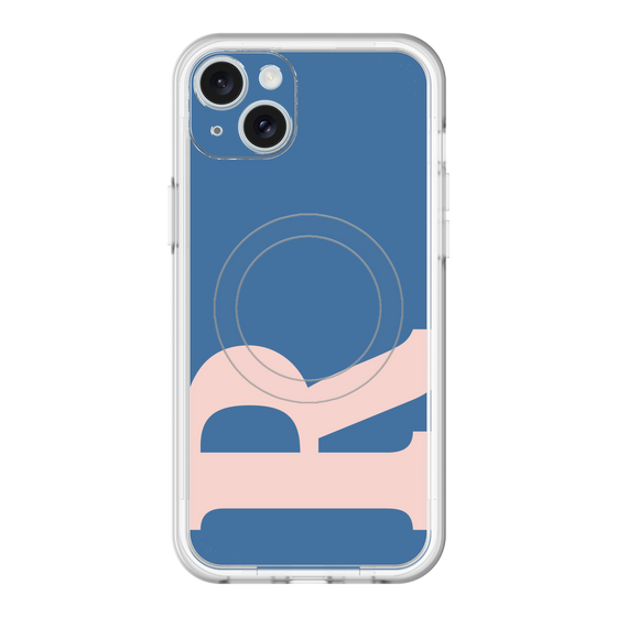 スリムプロテクションプレミアムケース with MagSafe［ オリジナル - initial color - R navy ］