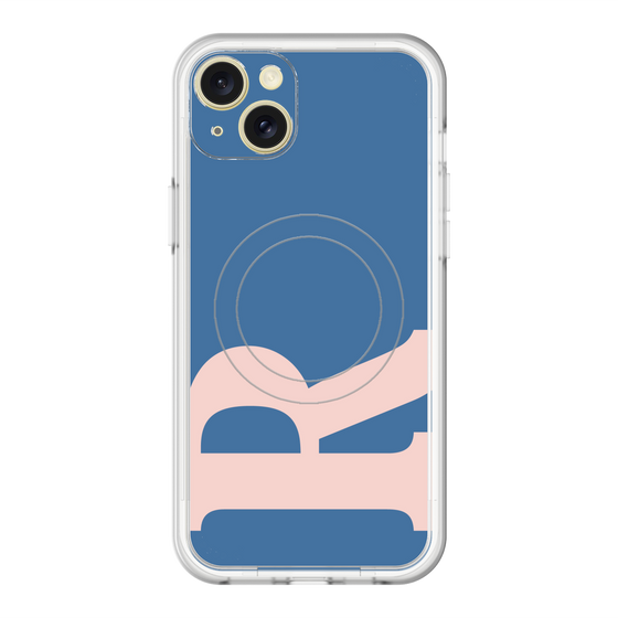 スリムプロテクションプレミアムケース with MagSafe［ オリジナル - initial color - R navy ］