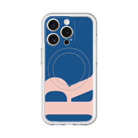 スリムプロテクションプレミアムケース with MagSafe［ オリジナル - initial color - R navy ］