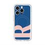 スリムプロテクションプレミアムケース with MagSafe［ オリジナル - initial color - R navy ］