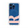 スリムプロテクションプレミアムケース with MagSafe［ オリジナル - initial color - R navy ］