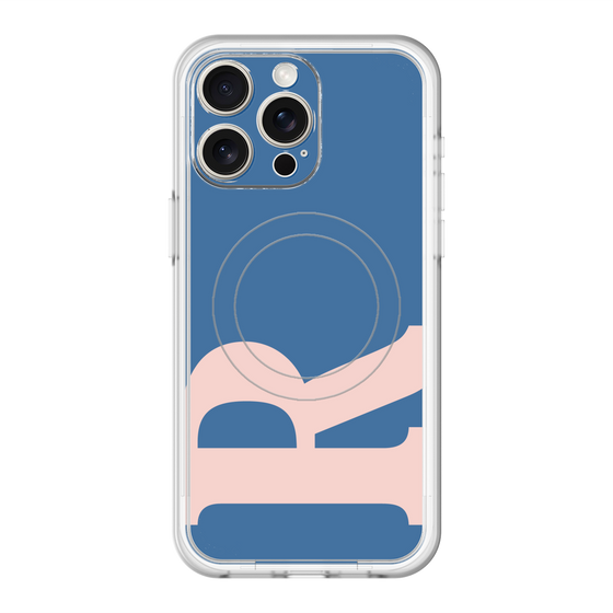スリムプロテクションプレミアムケース with MagSafe［ オリジナル - initial color - R navy ］