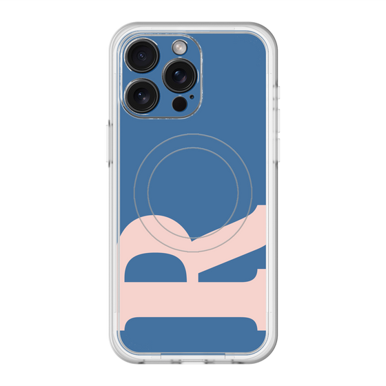 スリムプロテクションプレミアムケース with MagSafe［ オリジナル - initial color - R navy ］