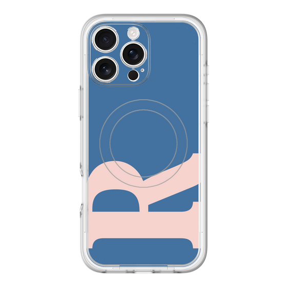 スリムプロテクションプレミアムケース with MagSafe［ オリジナル - initial color - R navy ］