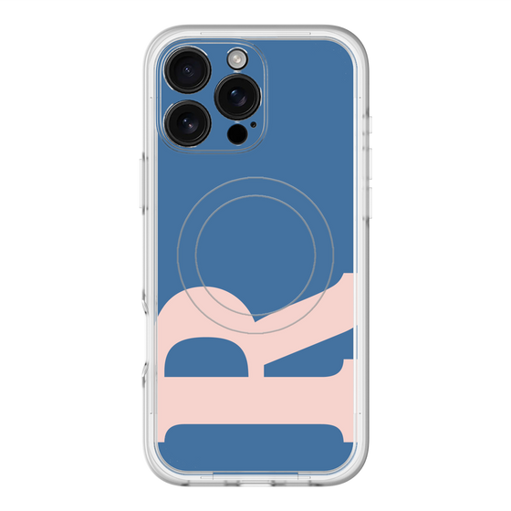 スリムプロテクションプレミアムケース with MagSafe［ オリジナル - initial color - R navy ］