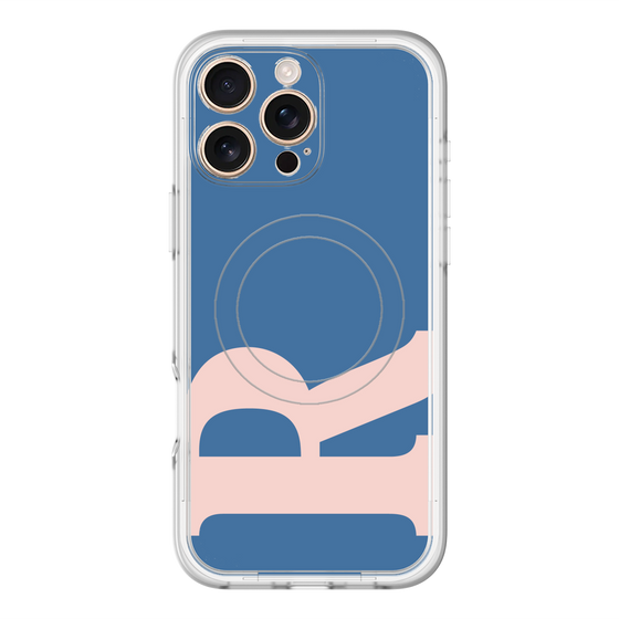 スリムプロテクションプレミアムケース with MagSafe［ オリジナル - initial color - R navy ］