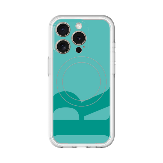 スリムプロテクションプレミアムケース with MagSafe［ オリジナル - initial color - R light green ］