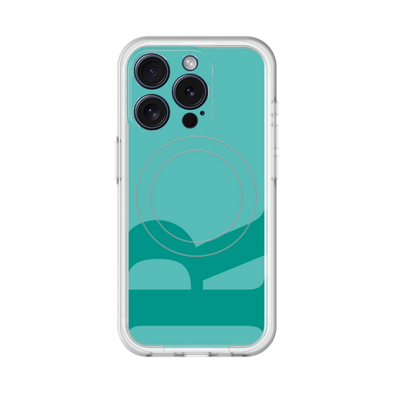 スリムプロテクションプレミアムケース with MagSafe［ オリジナル - initial color - R light green ］