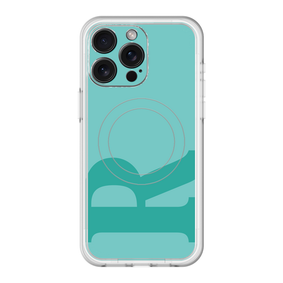 スリムプロテクションプレミアムケース with MagSafe［ オリジナル - initial color - R light green ］
