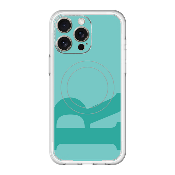 スリムプロテクションプレミアムケース with MagSafe［ オリジナル - initial color - R light green ］