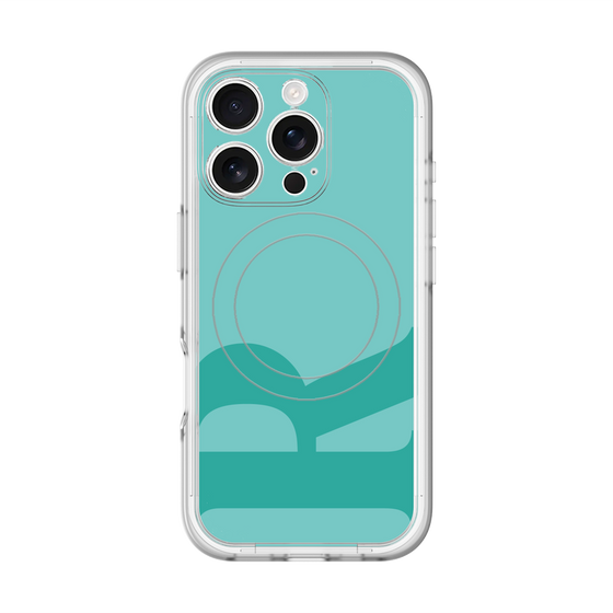 スリムプロテクションプレミアムケース with MagSafe［ オリジナル - initial color - R light green ］