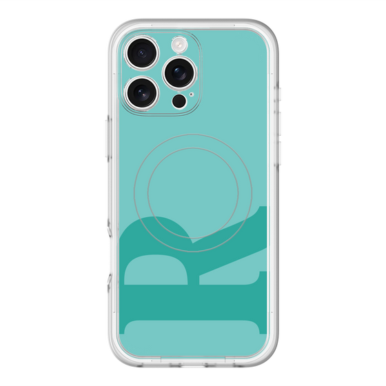 スリムプロテクションプレミアムケース with MagSafe［ オリジナル - initial color - R light green ］