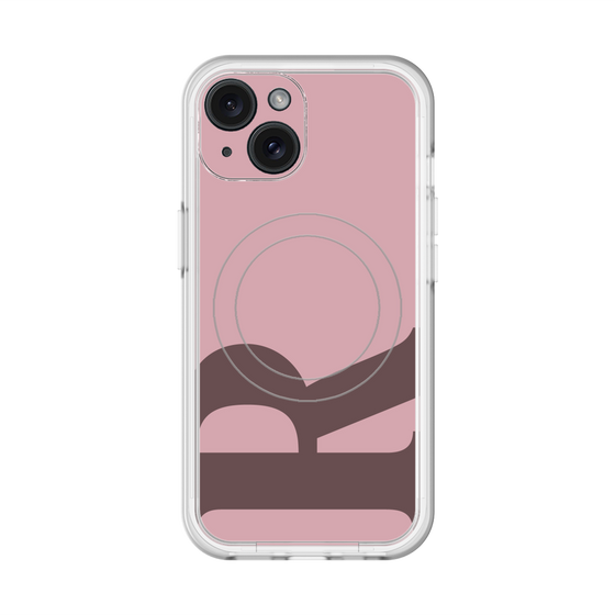 スリムプロテクションプレミアムケース with MagSafe［ オリジナル - initial color - R dusty pink ］