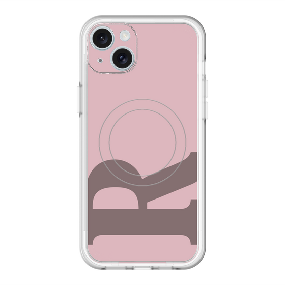 スリムプロテクションプレミアムケース with MagSafe［ オリジナル - initial color - R dusty pink ］