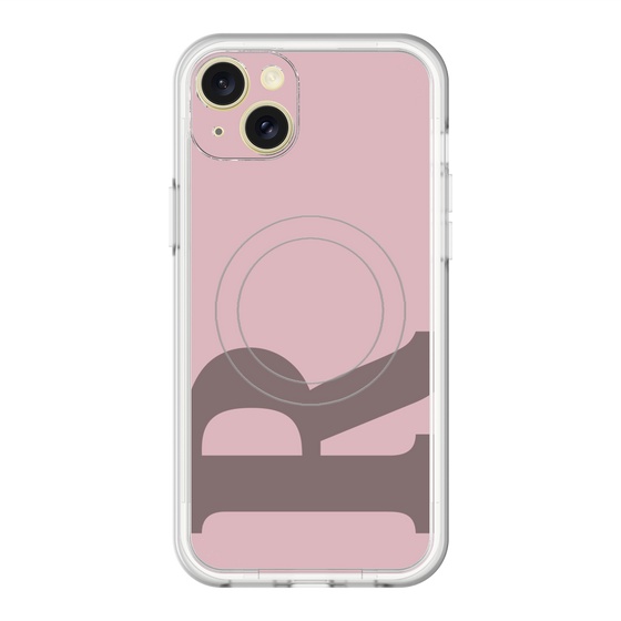 スリムプロテクションプレミアムケース with MagSafe［ オリジナル - initial color - R dusty pink ］