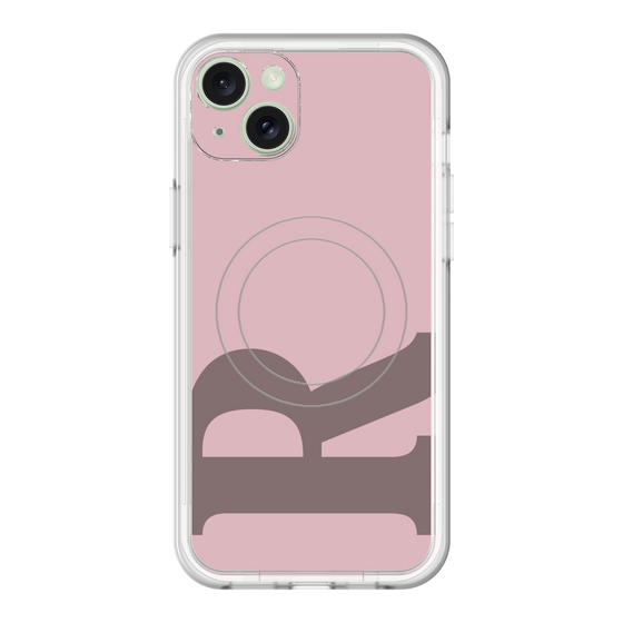 スリムプロテクションプレミアムケース with MagSafe［ オリジナル - initial color - R dusty pink ］