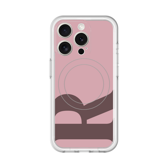 スリムプロテクションプレミアムケース with MagSafe［ オリジナル - initial color - R dusty pink ］