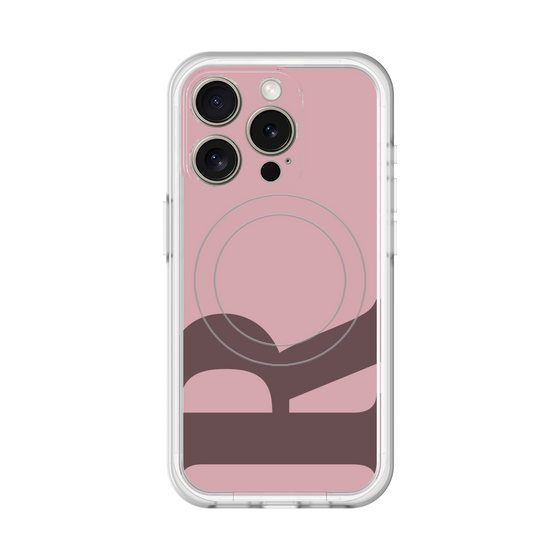 スリムプロテクションプレミアムケース with MagSafe［ オリジナル - initial color - R dusty pink ］