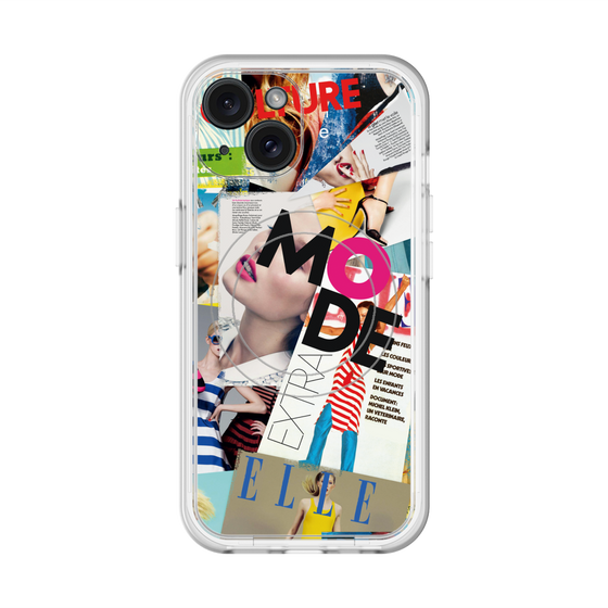 スリムプロテクションプレミアムケース with MagSafe［ ELLE - マガジン- カラー ］