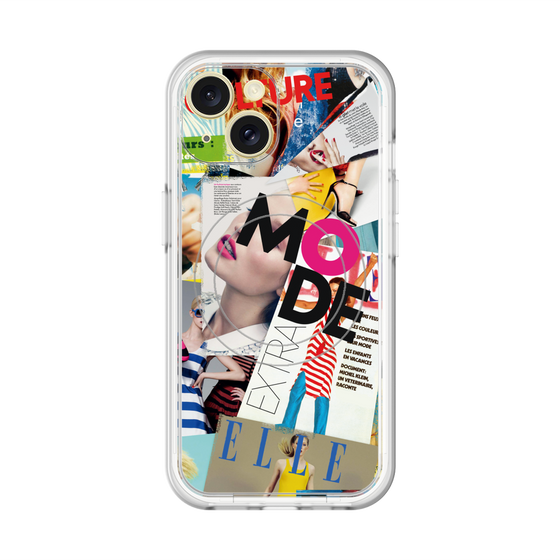 スリムプロテクションプレミアムケース with MagSafe［ ELLE - マガジン- カラー ］