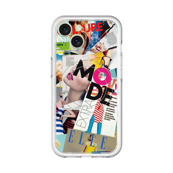 スリムプロテクションプレミアムケース with MagSafe［ ELLE - マガジン- カラー ］