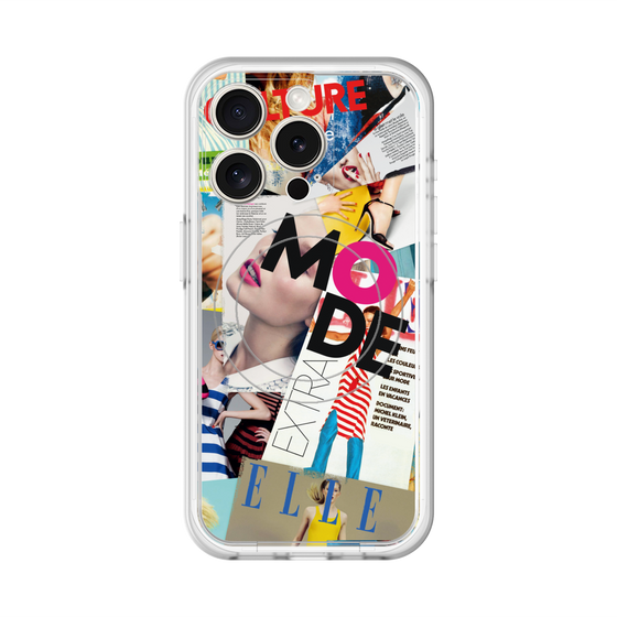 スリムプロテクションプレミアムケース with MagSafe［ ELLE - マガジン- カラー ］