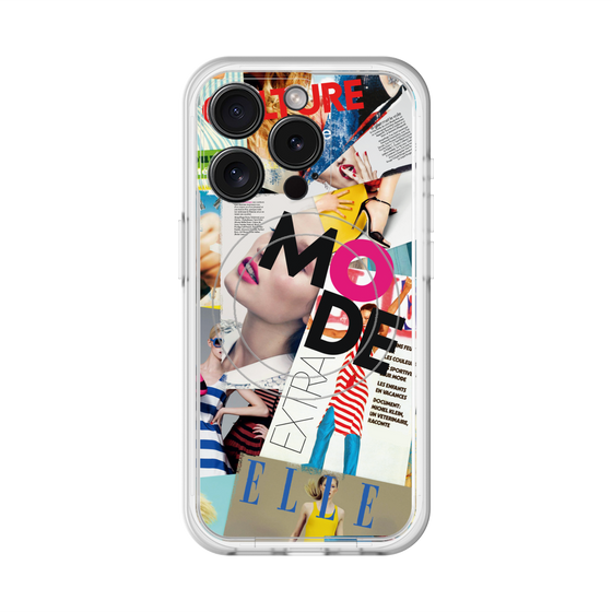 スリムプロテクションプレミアムケース with MagSafe［ ELLE - マガジン- カラー ］