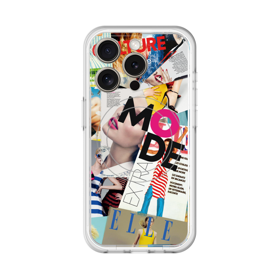 スリムプロテクションプレミアムケース with MagSafe［ ELLE - マガジン- カラー ］