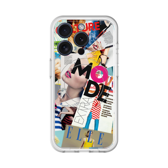 スリムプロテクションプレミアムケース with MagSafe［ ELLE - マガジン- カラー ］