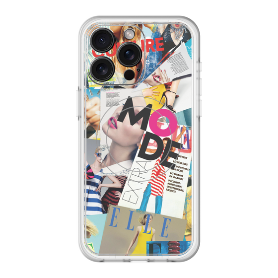 スリムプロテクションプレミアムケース with MagSafe［ ELLE - マガジン- カラー ］