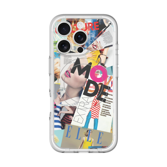 スリムプロテクションプレミアムケース with MagSafe［ ELLE - マガジン- カラー ］