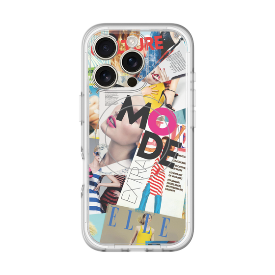 スリムプロテクションプレミアムケース with MagSafe［ ELLE - マガジン- カラー ］