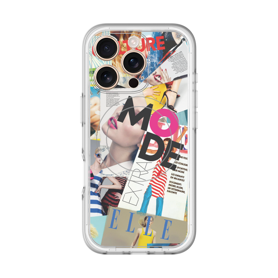 スリムプロテクションプレミアムケース with MagSafe［ ELLE - マガジン- カラー ］
