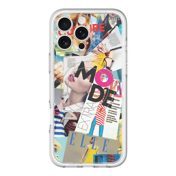スリムプロテクションプレミアムケース with MagSafe［ ELLE - マガジン- カラー ］