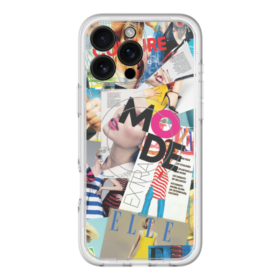 スリムプロテクションプレミアムケース with MagSafe［ ELLE - マガジン- カラー ］