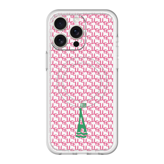 スリムプロテクションプレミアムケース with MagSafe［ ELLE - ロゴモノグラム ］