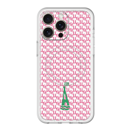 スリムプロテクションプレミアムケース with MagSafe［ ELLE - ロゴモノグラム ］