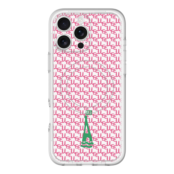 スリムプロテクションプレミアムケース with MagSafe［ ELLE - ロゴモノグラム ］
