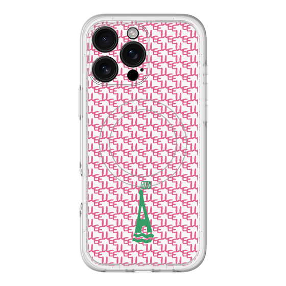スリムプロテクションプレミアムケース with MagSafe［ ELLE - ロゴモノグラム ］